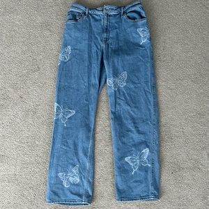 Hollister Butterfly Pattern Jeans 15R